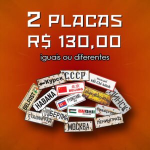 Promoção 2 placas